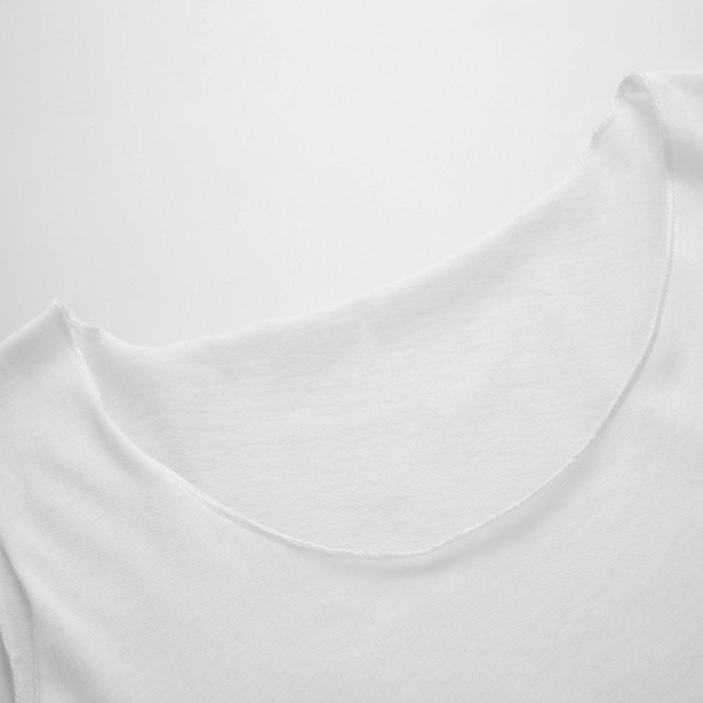 Killin' It Oversized Letter Print Black & White Tank Top