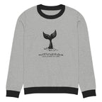 Knitted Whale Tail crew neck sweater