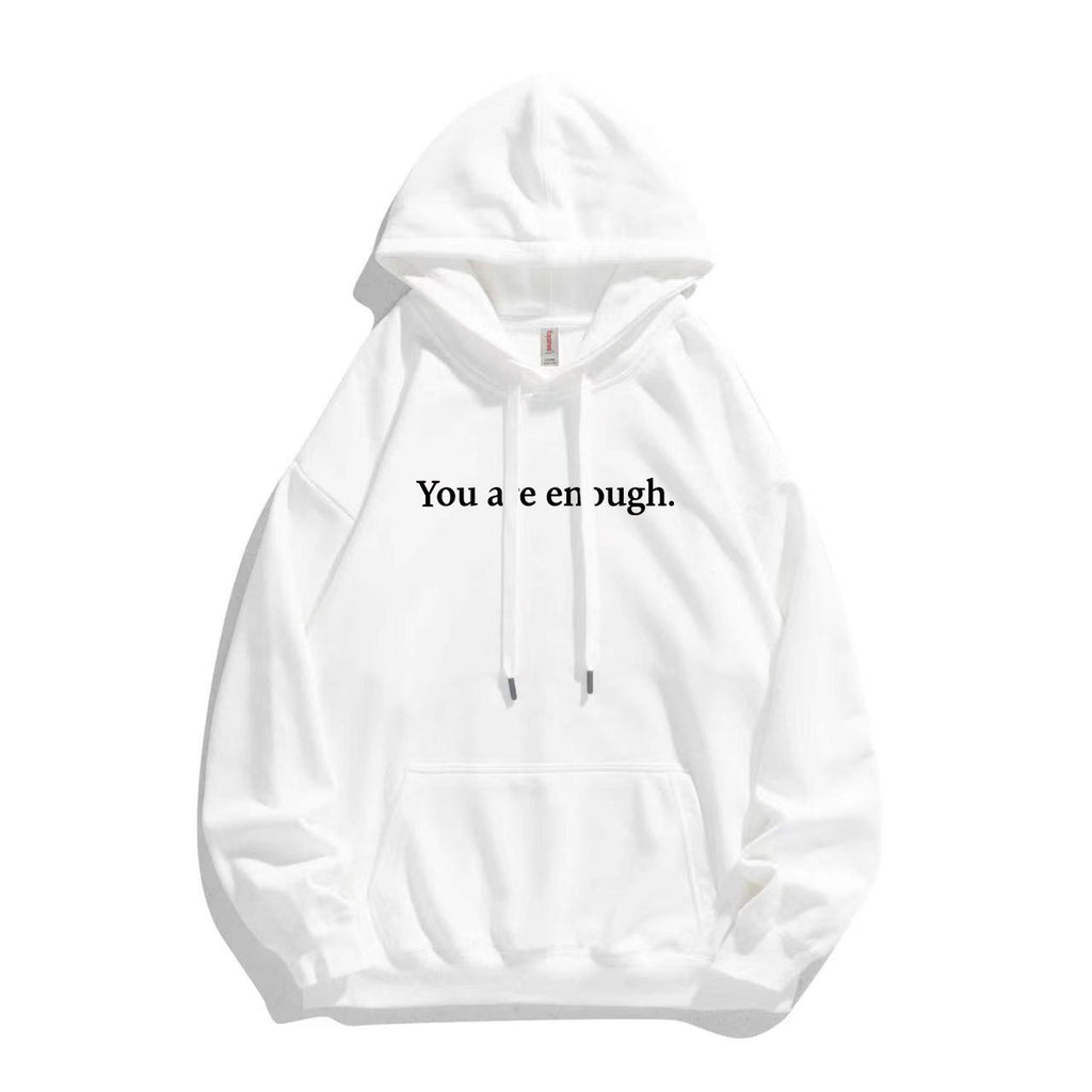 Kangaroo Pocket Printed Drawstring Hoodie | Streetwear