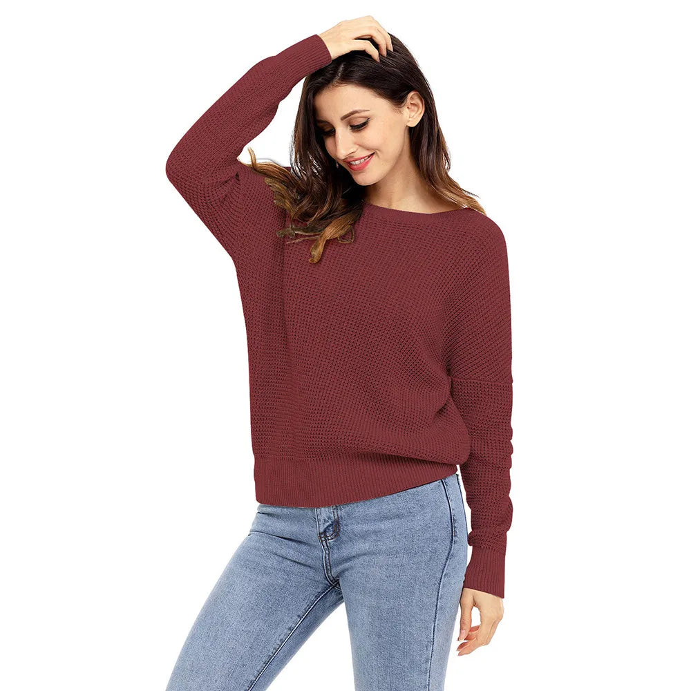 Loose Round Neck Pullover Sweater | Streetwear