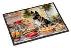 Norwegian Elkhound Christmas Cookies Doormat