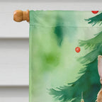 Owyhee Bob Cat By the Christmas Tree House Flag