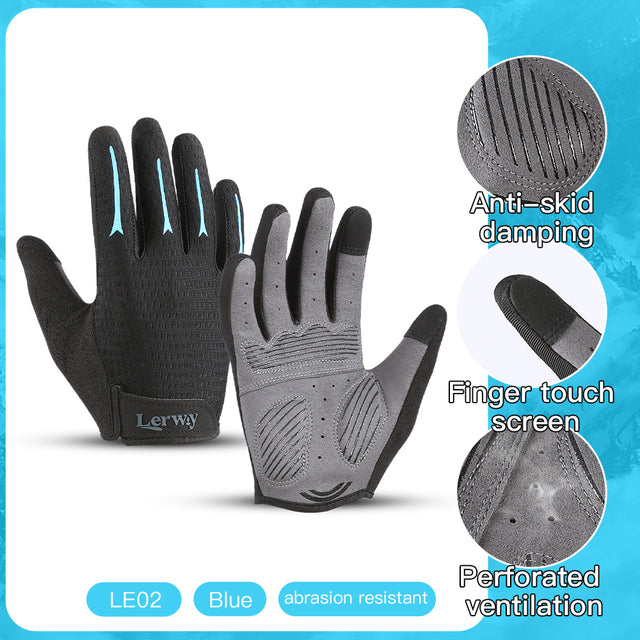 Summer Full Finger Riding Gloves for Men and Women