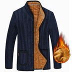Winter Cotton-Padded Jacket for Middle-Aged Men (XL-4XL)