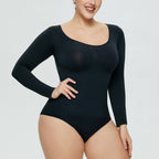 Women's Seamless Long Sleeve Corset Jumpsuit