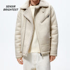 TAOP&ZA Men's Faux Lamb Fur Jacket for Fall/Winter