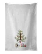 Pit Bull White #3 Christmas Kitchen Towel Set of 2