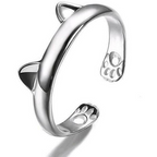 Cat Ears and Paw Adjustable Ring
