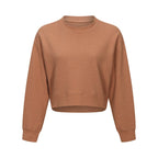 Loose Fit Short Pullover Sweater for Yoga | Streetwear