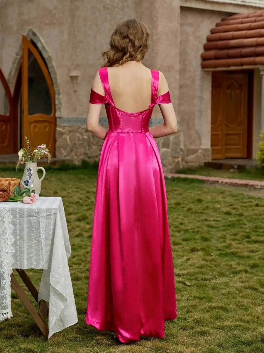 Satin Backless Corset Dress for All-Season Parties