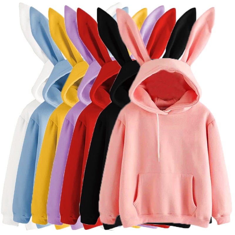Harajuku Guardian Rabbit Hooded Sweatshirt | Streetwear