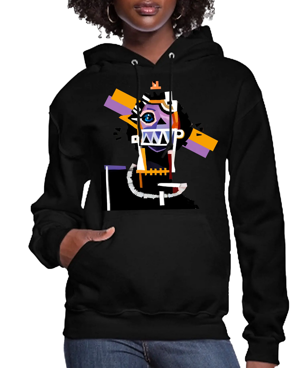 Neocubism Artwork Women’s Hoodie | Streetwear