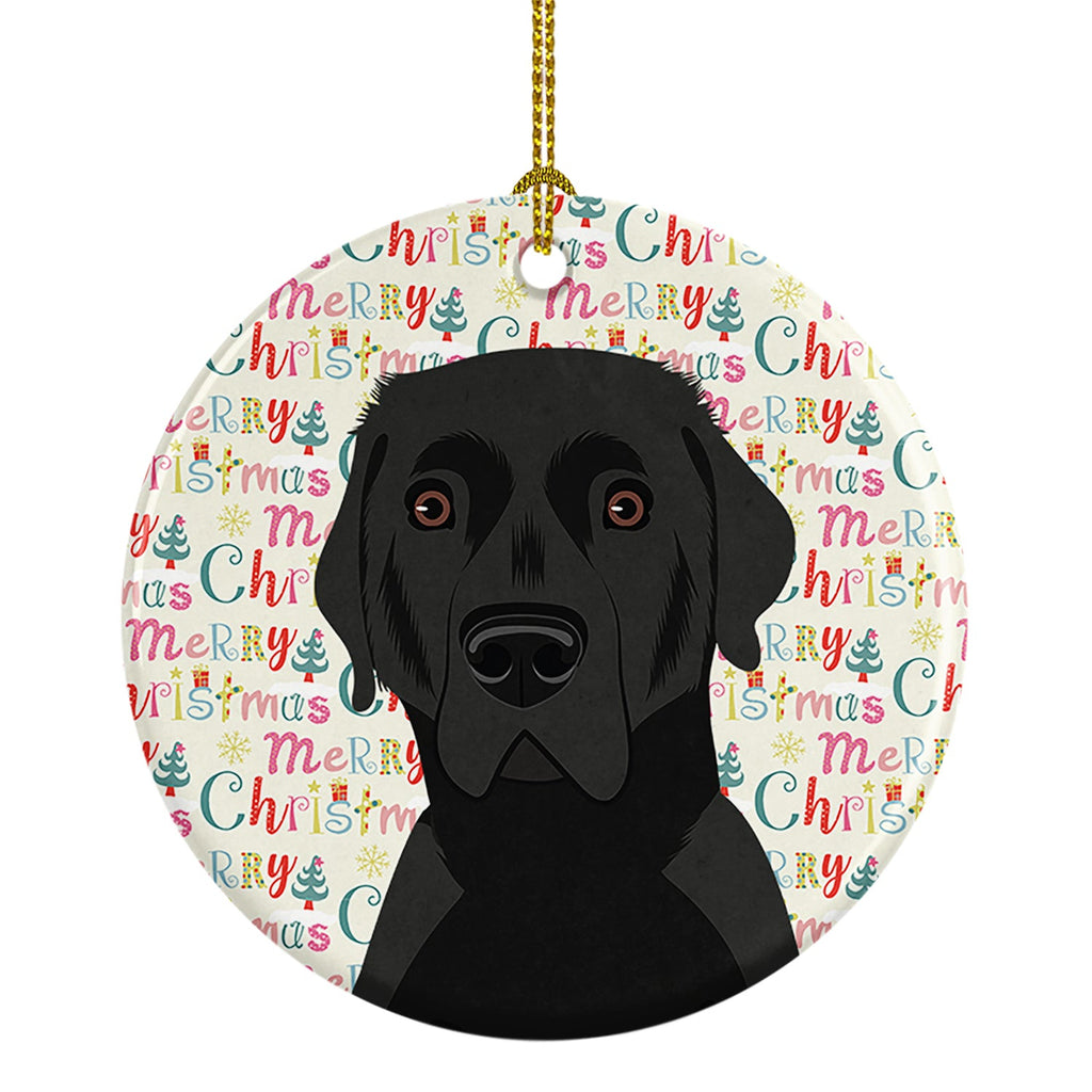 Labrador Retriever Black #2 Christmas Ceramic Ornament