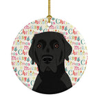 Labrador Retriever Black #2 Christmas Ceramic Ornament