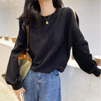 Off-Shoulder Zipper Sweater for Women (Long Sleeve)