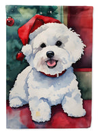 Bichon Frise Christmas Garden Flag