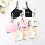 3-Piece Seamless Sports Bra Set for Girls Ages 9-15
