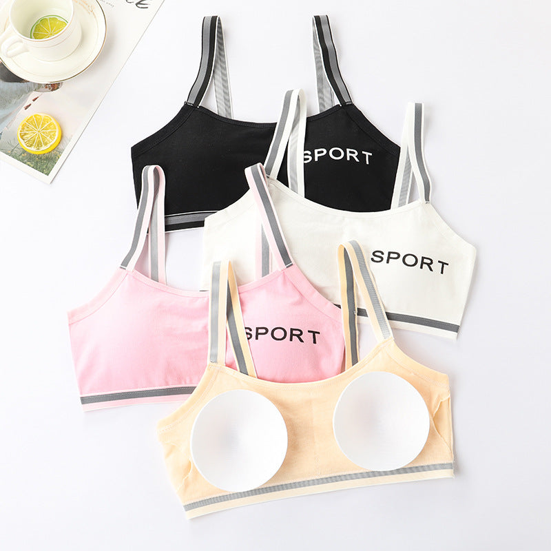 3-Piece Seamless Sports Bra Set for Girls Ages 9-15