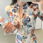 2020 New Korean Printed One-Piece Swimsuit (Slim Fit)