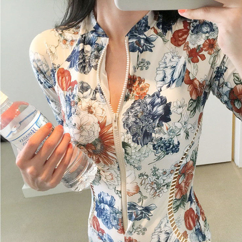 2020 New Korean Printed One-Piece Swimsuit (Slim Fit)