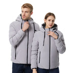 Cotton Padded Heating Hoodie Jacket | Streetwear
