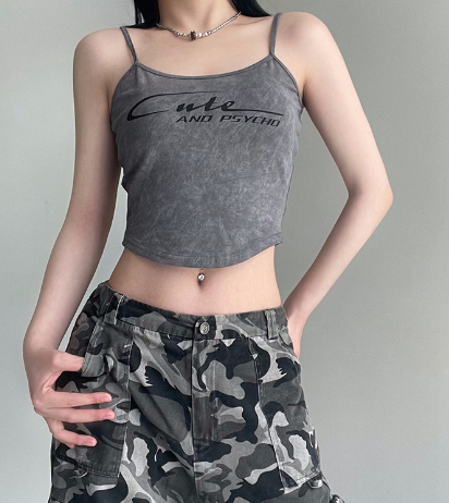 Personalized Slim Fit Sweet Navel Tank Top