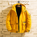 YASUGUOJI 2022 Safari Style Men's Hooded Winter Jacket
