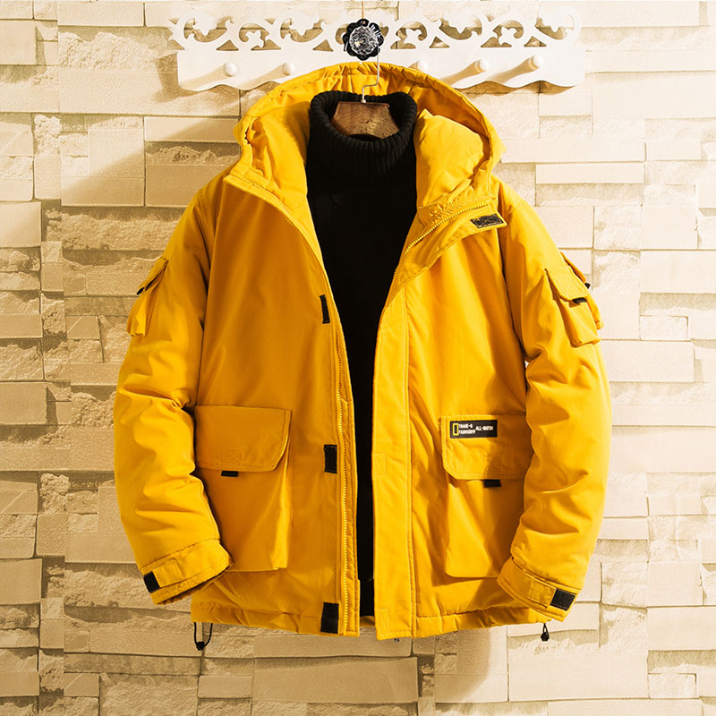 YASUGUOJI 2022 Safari Style Men's Hooded Winter Jacket