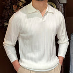 2023 Fall Slim Fit Lapel Knit Sweater for Men