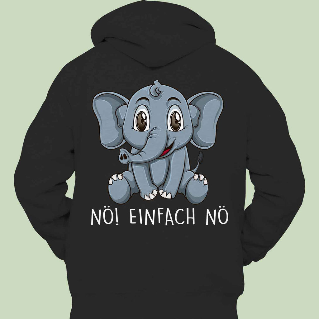 Korean Long Sleeve Loose Hoodie with Elephant Print | Streetwear