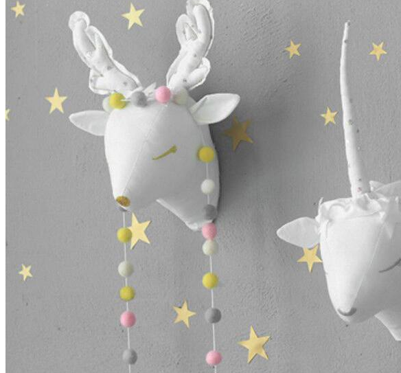 Reindeer and Sheep Wall Decor for Kids' Christmas Room