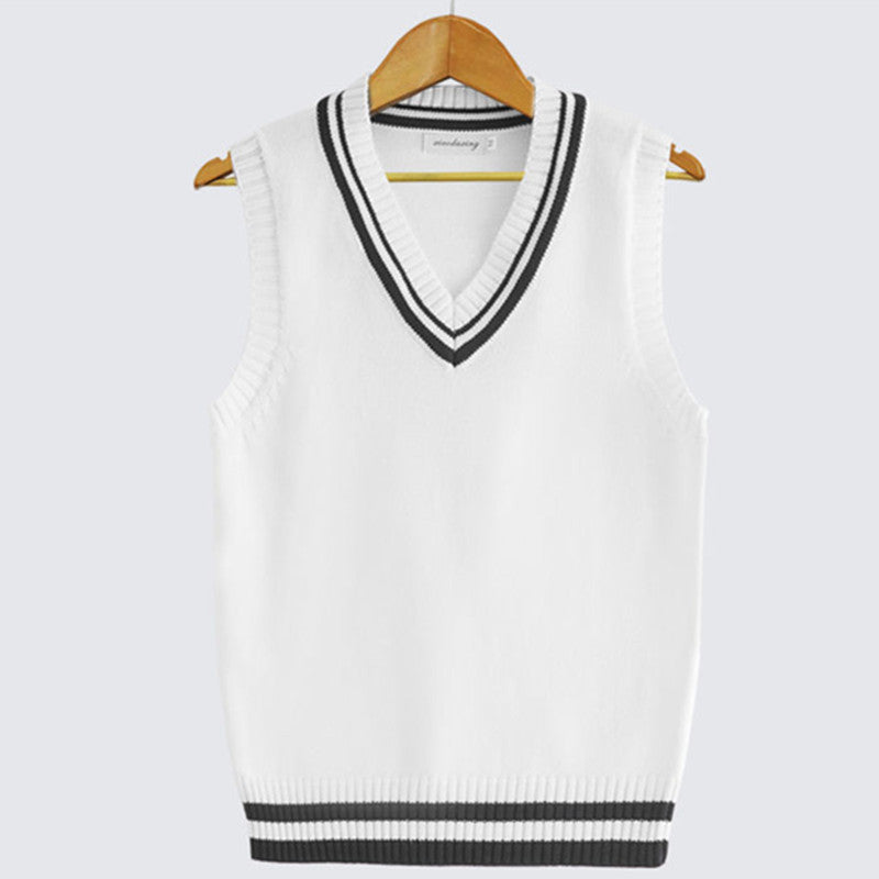 Men's Cable Knit V-Neck Cricket Sweater Vest