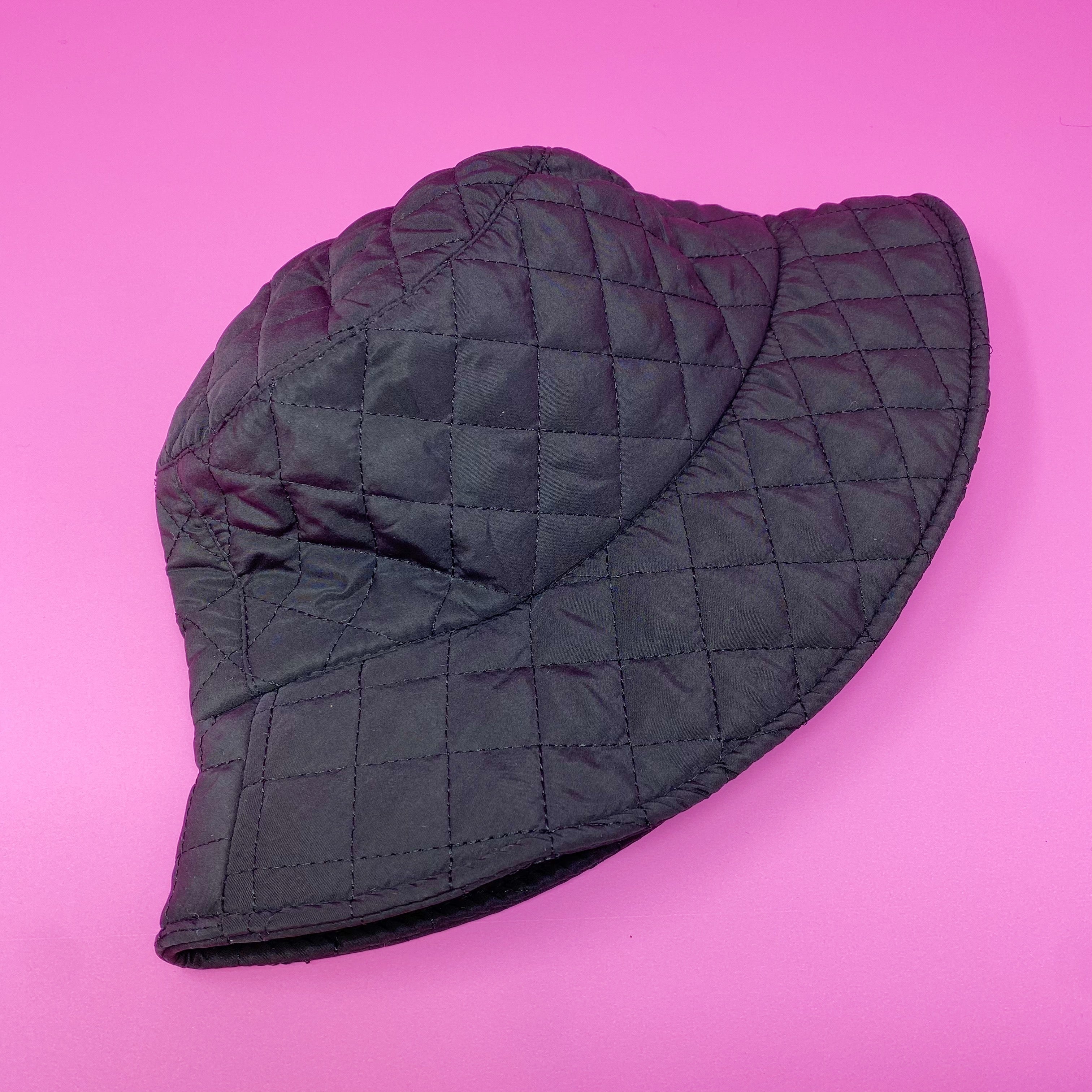 Fall In London Quilted Bucket Hat | Embroidered Cap