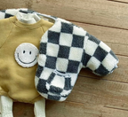 Thick Lambskin Plaid Cotton-Padded Coat for Infants