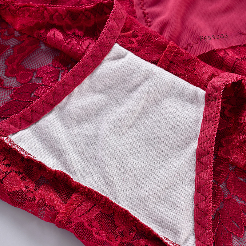 Lace Mid-Rise Sheer Mesh Thong for Comfort and Style