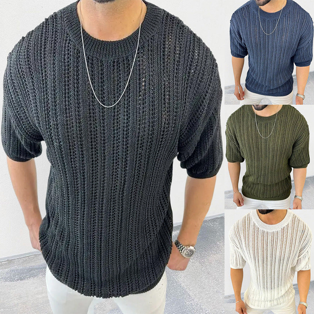 Men's Slim Fit Thin Sweater - European and American Style