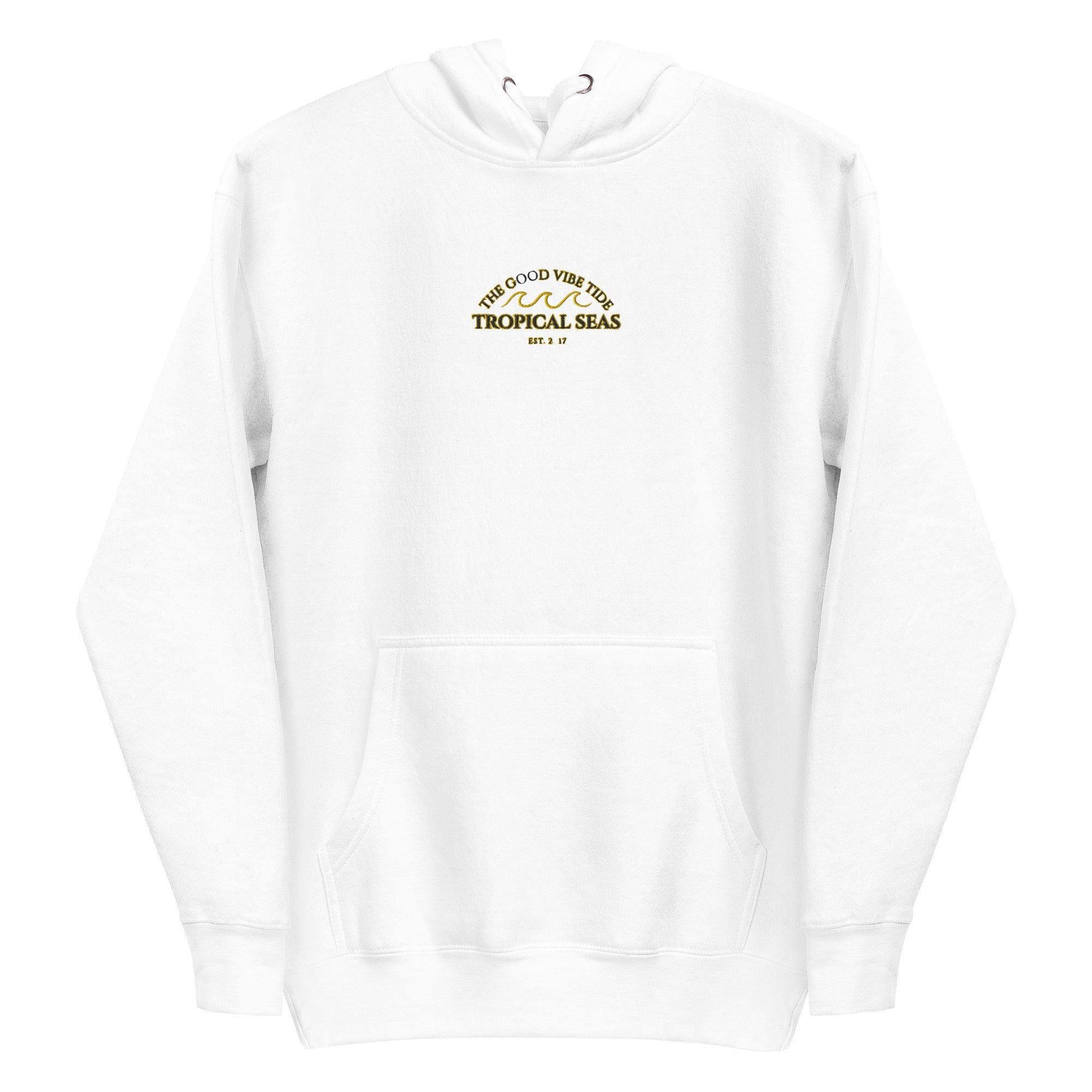 Tropical Seas Center Waves Hoodie | Streetwear