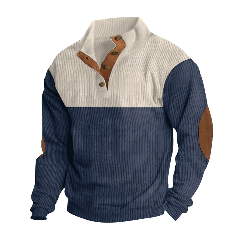 Casual Button Sweatshirt | Streetwear