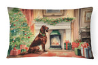 Irish Setter Christmas Throw Pillow
