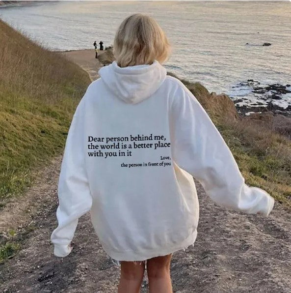 Dear Person Behind Me, Hoodie | Streetwear
