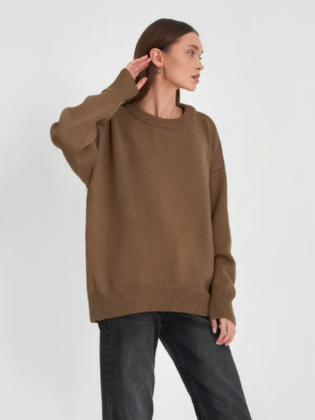 Loose Crew Neck Sweatshirt for Women | Streetwear
