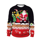 Women's Christmas Crew Neck Sweatshirt Dress | Streetwear