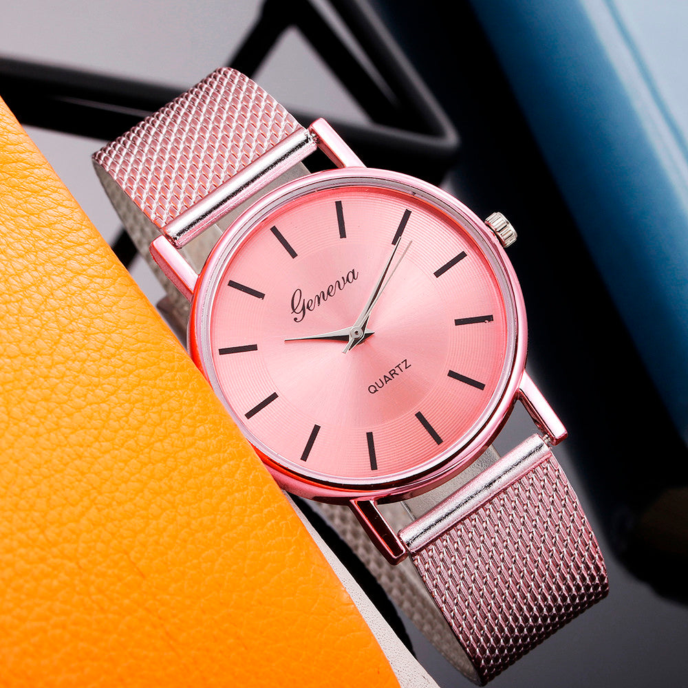2024 New Women's Casual Quartz Mesh Dress Watch
