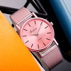 2024 New Women's Casual Quartz Mesh Dress Watch