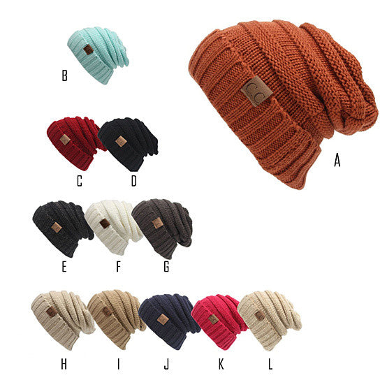 Loungy And Slouchy Beanie Hat | Embroidered Cap