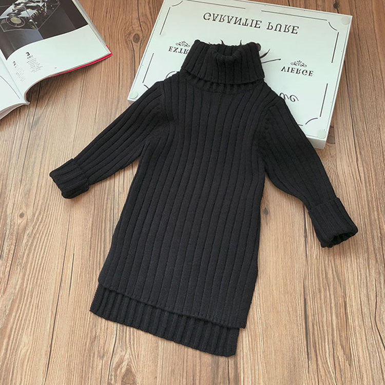 Solid Color All-Match Split Sweater