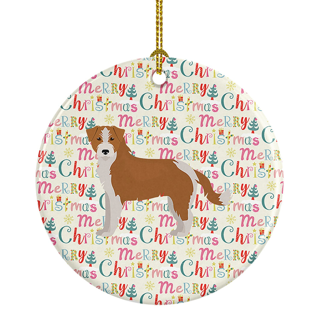 Kromfohrlander Merry Christmas Ceramic Ornament