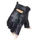 Half Finger Leather Gloves