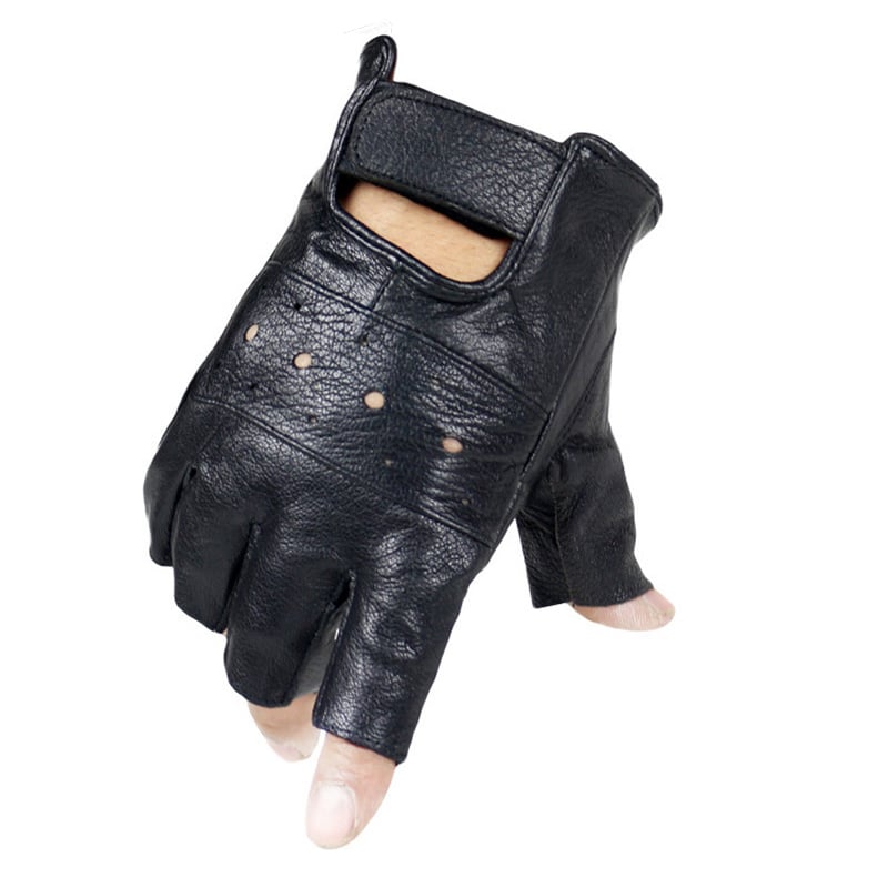 Half Finger Leather Gloves
