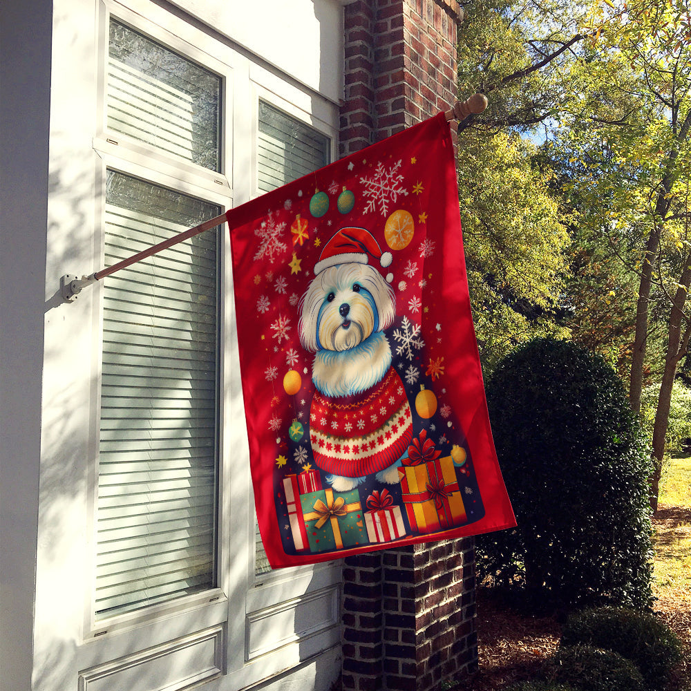 Coton De Tulear Holiday Christmas House Flag